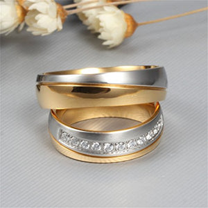HIJONES Forever Love Series in acciaio inossidabile Oro-donne (Con Diamante) - Ilgrandebazar