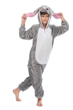 Carica l&#39;immagine nel visualizzatore di Gallery, Pigiama Kigurumi Animale Costume per Altezza 168-178cm, Coniglio Grigio