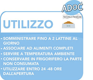 Adoc - Cibo Umido per Gatti Adulti con Ingredienti Naturali Tonnetto con...