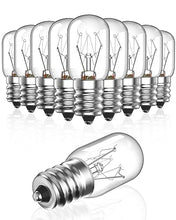 Carica l'immagine nel visualizzatore di Gallery, Bonlux Lampadina per Lampada di Sale Himalayano E14 15W Dimmerabile Lampadina Forno 300 Gradi Lampadine Piccole Attacco Piccolo per Frigorifero,Frigo,Cappa Aspirante,Microonde, Luce Bianca calda 2700K