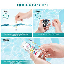 Carica l&#39;immagine nel visualizzatore di Gallery, Ehomfy Test per Acqua Piscina 6 in 1, Pool Potabile 100 Strisce, 100pcs