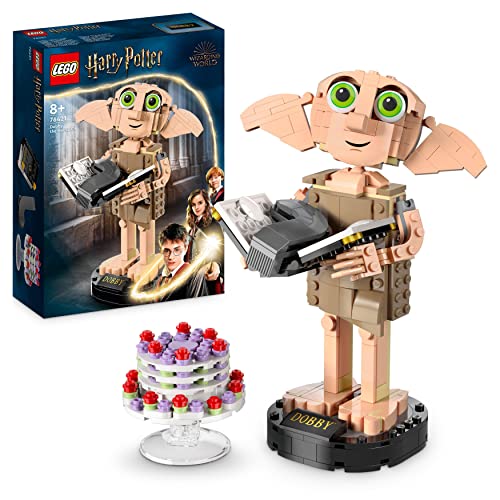 LEGO 76421 Harry Potter Dobby l'Elfo Domestico, Regalo per Ragazze, Ragazzi, Adolescenti e Tutti i Fan da 8 Anni in su, Modello Snodabile di Personaggio Iconico, Gioco da Collezione