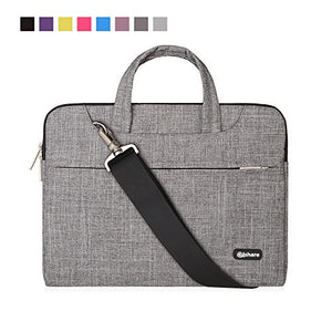 Qishare Multifunzionale Portatile Sottile Luce 15,6-16 pollici, Grigio Linee