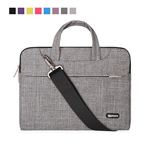 Qishare Multifunzionale Portatile Sottile Luce 15,6-16 pollici, Grigio Linee