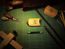 Carica l&#39;immagine nel visualizzatore di Gallery, Bracciale in pelle naturale regolabile con chiusura a clip ottone - Ilgrandebazar