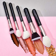 Carica l&#39;immagine nel visualizzatore di Gallery, Jessup 15Pz Oro Rosa/Nero Pennelli per trucco professionale Set trucco...
