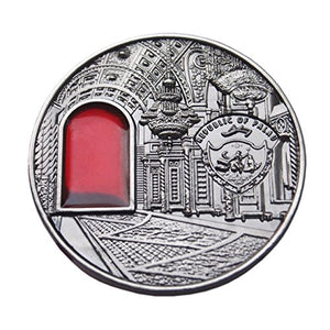 Moscow Kremlin 3D Big 55mm Diameter Russian Commemorative & collectable Coin