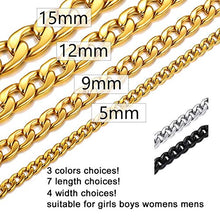Carica l&#39;immagine nel visualizzatore di Gallery, ChainsPro Collana a maglie cubane, catenina da 5 mm Oro - Ilgrandebazar