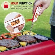 Carica l&#39;immagine nel visualizzatore di Gallery, ThermoPro TP15 Termometro Cucina Impermeabile con Sonda Lunga Termometro Digitale Professionale da Lettura Istantaneo per Alimenti Liquidi Latte Carne Barbecue Cibo Dolci Olio Vino con Calibrazione