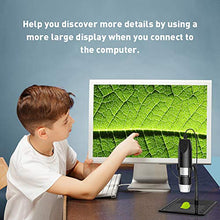 Carica l&#39;immagine nel visualizzatore di Gallery, SKYBASIC Microscopio Digitale WiFi, Tascabile Fotocamera USB Nero