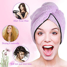 Carica l&#39;immagine nel visualizzatore di Gallery, Tencoz Asciugamano Capelli a Turbante, 2pcs a Turbante in Purple - Ilgrandebazar