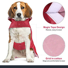 Carica l&#39;immagine nel visualizzatore di Gallery, Idepet - Mantella per cani con cappuccio e foro il XXXXXXL, Rosso