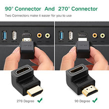 Carica l'immagine nel visualizzatore di Gallery, UGREEN Adattatore HDMI Maschio a Femmina ad Angolo Retto Alta Velocita’,...
