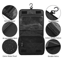 Carica l'immagine nel visualizzatore di Gallery, Beauty Case da Viaggio,Appeso Trousse Toilette,Multi-compartimenti Black