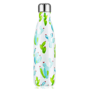 lalafancy Bottiglia di Acqua 500ml, Borraccia Sportiva Thermos Cactus - Ilgrandebazar