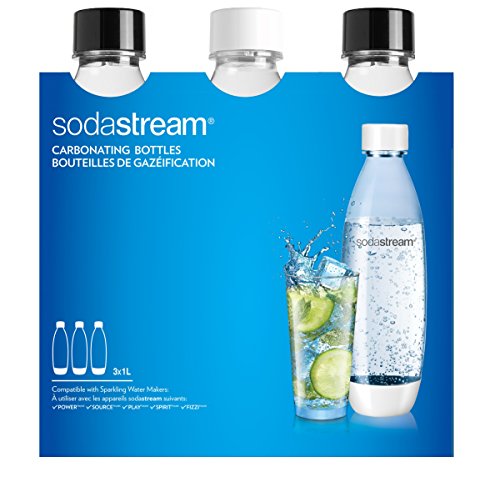 SodaStream 3 Bottiglie per gasatore d'acqua, Capienza 1 litro, Modello Fuse,... - Ilgrandebazar