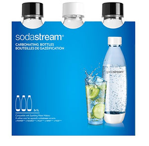 SodaStream 3 Bottiglie per gasatore d'acqua, Capienza 1 litro, Modello Fuse,... - Ilgrandebazar