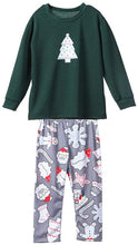 Carica l'immagine nel visualizzatore di Gallery, Xingsiyue Famiglia Pigiama Natale Set - Natalizio Pigiami Costume di Natale Indumenti da Notte Abiti Manica Lunga Top e Pantaloni