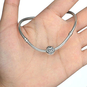 Cooltaste europea autunno Fashion infinity Heart Clear CZ Bead DIY adatto... - Ilgrandebazar