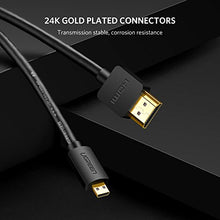Carica l&#39;immagine nel visualizzatore di Gallery, UGREEN Cavo Micro HDMI a 3D 4K con Ethernet e Canali di Ritorno Audio 3M