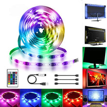 Carica l'immagine nel visualizzatore di Gallery, LED TV Retroilluminazione,Hually 2M Striscia USB con Telecomando e 16...