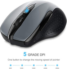 Carica l'immagine nel visualizzatore di Gallery, TECKNET PRO Mouse Senza Fili, 2600DPI, Durata delle batterie di 24 Mesi, 2.4G