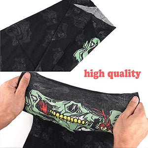 JAHEMU Maschera Teschio Skull Mask Cranio di Viso Senza Cucitura Tubo...