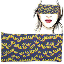 Carica l&#39;immagine nel visualizzatore di Gallery, Cuscino per occhi &quot;Yelow Flowers&quot; | Semi di lavanda e riso | Yoga,... - Ilgrandebazar