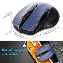 Carica l'immagine nel visualizzatore di Gallery, TECKNET PRO Mouse Senza Fili, 2600DPI, Durata delle batterie di 24 Mesi, Blu