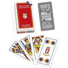 Carica l'immagine nel visualizzatore di Gallery, Dal Negro Trevisane Carte da Gioco Regionali, Astuccio Rosso, Colore, 15005