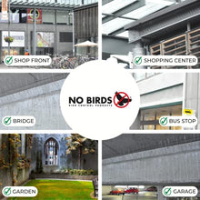 Carica l&#39;immagine nel visualizzatore di Gallery, NO Birds | Dissuasori per Piccioni | Barriera Anti Uccelli per Balcone Terrazza Finestra | Spuntoni Extra Lunge | Acciaio Inossidabile e Alluminio | 4 pezzi | Lunghezza Totale 1,09 Metri