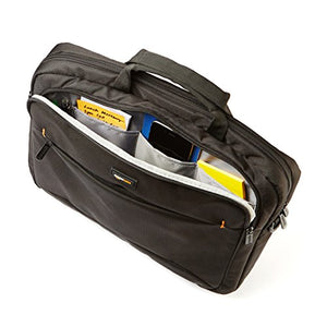 AmazonBasics - Borsa a tracolla per laptop, computer e tablet da 40 cm, Nero