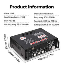 Carica l&#39;immagine nel visualizzatore di Gallery, Docooler 600W Amplificatore,HiFi Audio Stereo BT Radio Portatile per A-600W