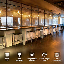 Carica l&#39;immagine nel visualizzatore di Gallery, Lampadina Filamento LED E27, 8W Equivalenti a 60W, A60 E27 2700K-6 Pezzi