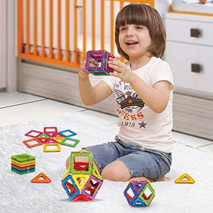 76 Pezzi Piastrelle magnetiche Blocchi di Costruzione Giocattoli 76 pcs - Ilgrandebazar