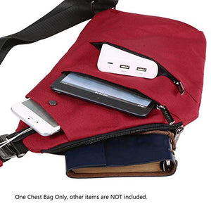Lixada Borsa Zaino Sling Toracica Anti Furto Spalla Blu Scuro