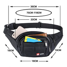 Carica l'immagine nel visualizzatore di Gallery, AirZyx Marsupio Sportivo Running Outdoor Escursioni Cintura Corsa da Nero