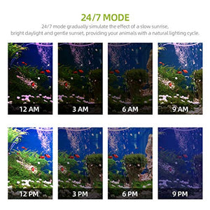 Powcan, lampada per acquario, 72 LED, con controller a infrarossi, con...