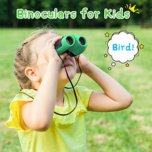 Carica l'immagine nel visualizzatore di Gallery, Teaisiy 8x21 Compatto Binocolo per Bambini -Giocattoli &amp; Regalo [Giochi verde