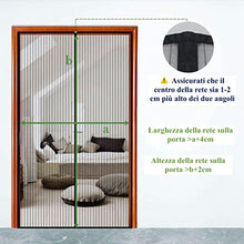 Carica l'immagine nel visualizzatore di Gallery, ROCATT Zanzariera Magnetica in NYLON 140x240CM, Deluxe 2022 - Rete Molto Resistente, Tenda con Magneti, Resiste al Vento, facile da montare fai da te- Non Accorciabile 140 x 240, nero)