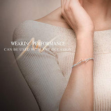 Carica l&#39;immagine nel visualizzatore di Gallery, SNZM Bracciale Oro Rosa per Donna Bracciali Regolabili con Cristalli... - Ilgrandebazar