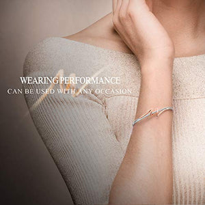 SNZM Bracciale Oro Rosa per Donna Bracciali Regolabili con Cristalli... - Ilgrandebazar