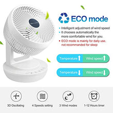 Carica l&#39;immagine nel visualizzatore di Gallery, MYCARBON Ventilatore da Tavolo Turbo 6,8m/s 1800m³/h Bianco