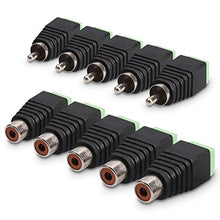 Carica l'immagine nel visualizzatore di Gallery, kwmobile set 5x adattatore RCA - sdoppiatore con attacco cinch - presa a 2...