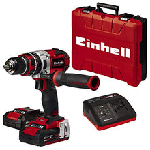 Carica l&#39;immagine nel visualizzatore di Gallery, Einhell 4513861 Te-CD 18 Li-I Bl, Trapano a Percussione 2X2.0 Ah, Aluminio,... - Ilgrandebazar