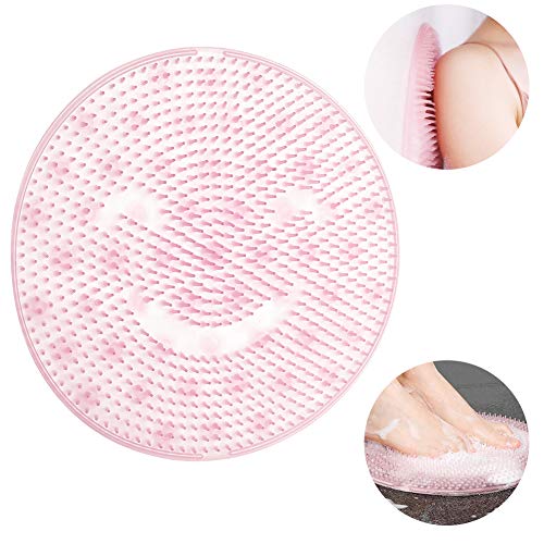 Lanthour Pad Massaggio Doccia Antiscivolo per Massaggiare Rosa Ciliegia - Ilgrandebazar