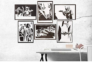 Poster Boba Fett Slave I STAR WARS Handmade Graffiti Street Art - Artwork