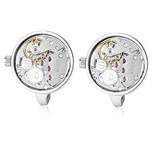 Carica l&#39;immagine nel visualizzatore di Gallery, HONEY BEAR Uomo Orologiore i gemelli movimento d&#39;epoca con Gift Argento - Ilgrandebazar