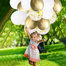 Carica l'immagine nel visualizzatore di Gallery, FYSJ Palloncini Compleanno Coriandoli Oro, 50pcs 12 Pollici Palloncino in...