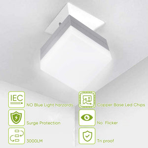 Haofy LED Garage Light, 30W Square Lampadine (equivalente 150-200W), E26 /... - Ilgrandebazar